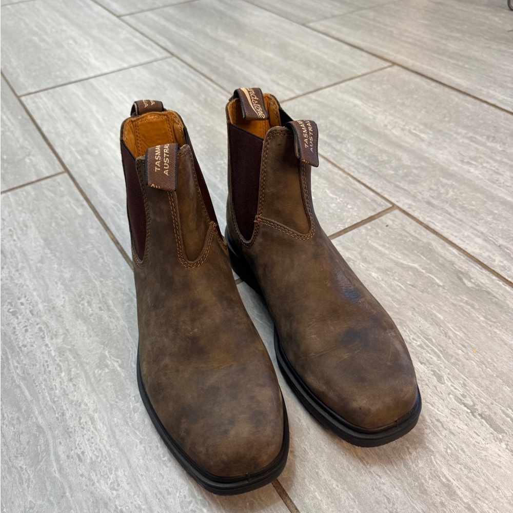 Blundstone AUS 6 Rustic Brown Chelsea Boots